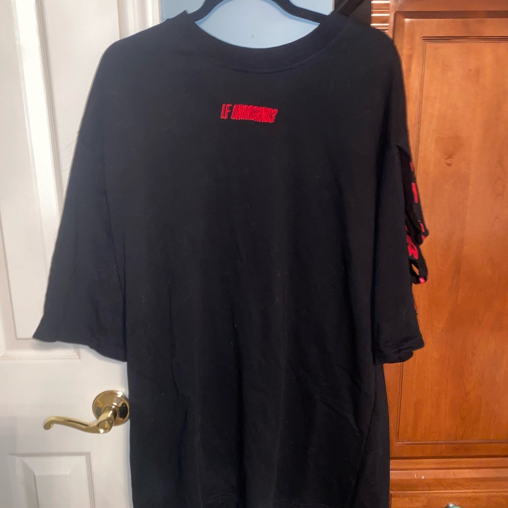 LF Underground sweater dress red black size small LF stores